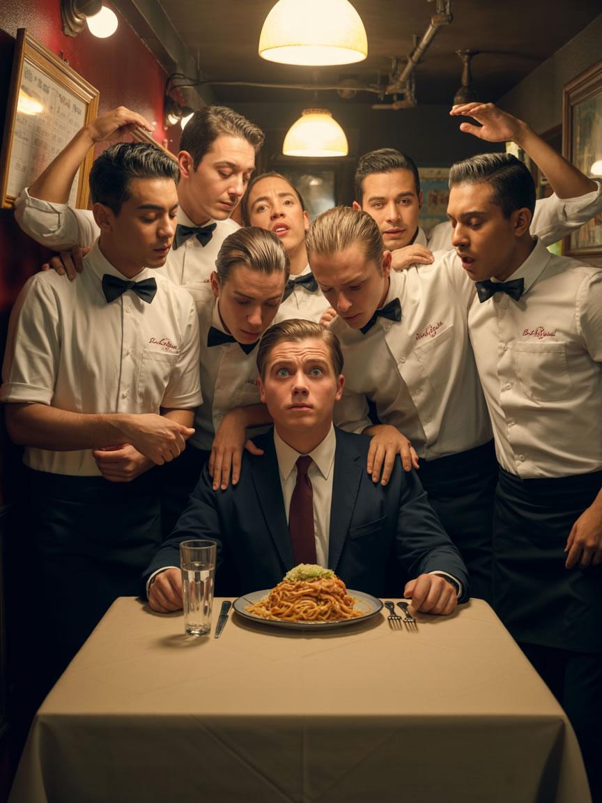 Cliente esperando servicio en restaurante por mala gestión de personal